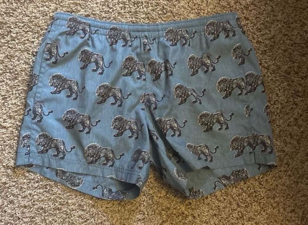 Louis Vuitton x Chapman Brothers Lion Print Swim Trunks Size S